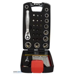 Bit- és dugókulcs készlet SPLINE, 30 részes