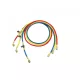 Rothenberger PLUS nyomótömlő készlet golyóscsappal, 1/4" SAE, 1,5 m (3 db)