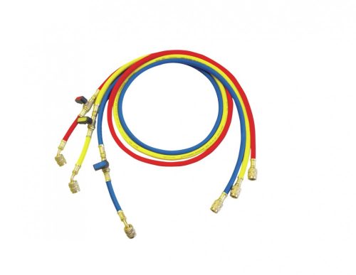 ROTHENBERGER Három részes nagynyomású tömlőkészlet golyós szeleppel 1,5m 5/16" (R32-R410A)