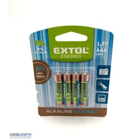   AAA 1,5V elem (4 db) alkáli, (LR03) hosszú élettartam, bliszteren