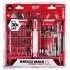 Milwaukee Shockwave Impact Duty™ bit- és dugókulcs készlet, 40 darabos + FASTBACK™ kompakt összecsukható kés