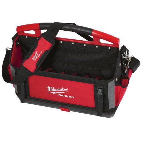 Milwaukee PACKOUT™ nyitott szerszámtáska – 50 cm (32 zseb, 1680D anyag)