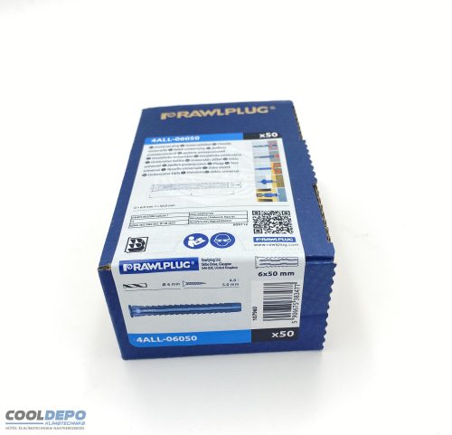 4ALL RAWLPLUG UNIVERZÁLIS TIPLI 6x50 mm (50db/doboz)