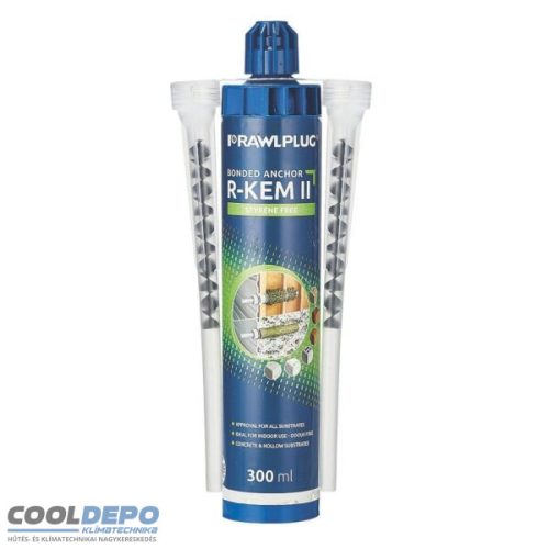 RAWLPLUG R-KEM II kétkomponensű poliészter ragasztó gyanta 300 ml
