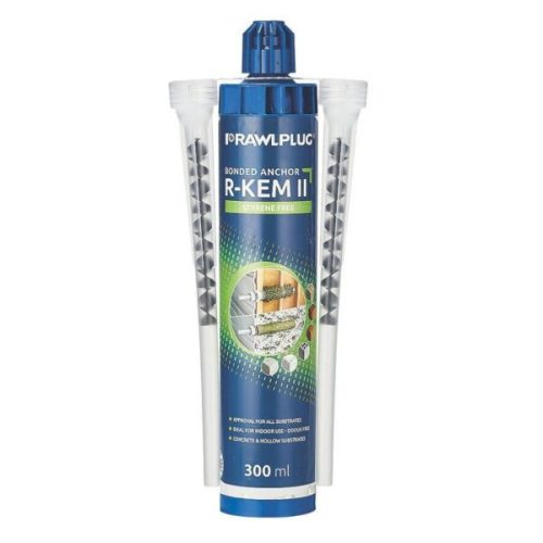 RAWLPLUG R-KEM II kétkomponensű poliészter ragasztó gyanta 300 ml