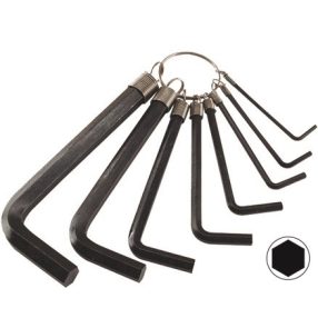 imbuszkulcs készlet, 8db, (H2-2,5-3-4-5-6-8-10 mm)