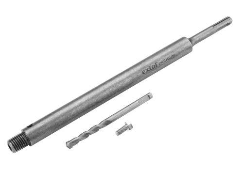 hosszabbító szár központfúróval, M16×300mm hosszúság, SDS befogás, Extol Prémium tégla körkivágókhoz