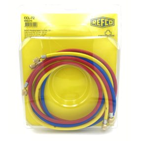 REFCO CCL-72 1/4* SAE 180cm Szervíztömlő készlet (3 db)