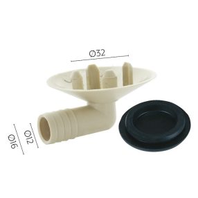   Klíma kondenzvíz elvezető pipa klíma kültéri egységekhez Ø32 mm-es csatlakozóval