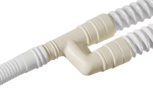 Kondenzvíz elvezetőcső Y elágazó gégecsőhöz, fehér Ø 16-18mm