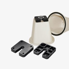   Rezgéscsillapító klímatartó trapéz talpkonzol (200 KG terhelhetőség) 4db/szett