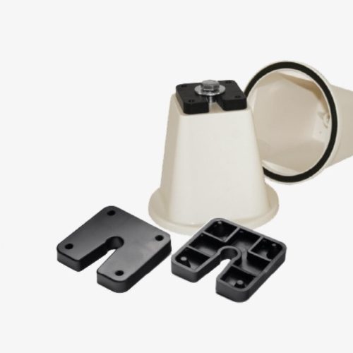 Rezgéscsillapító klímatartó trapéz talpkonzol (200 KG terhelhetőség) 4db/szett