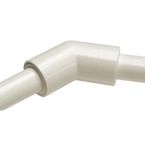 KONDENZVÍZ ELVEZETŐCSŐ KÖNYÖK 45° (FEHÉR)
