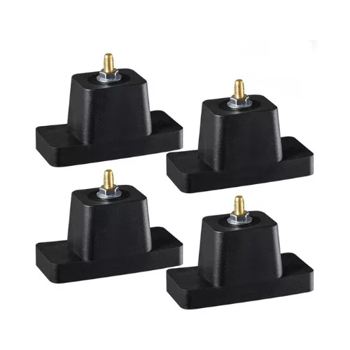 GUMI KLÍMATARTÓ ANTIVIBRÁCIÓS TALPKONZOL, 110 × 59 mm – 4 db/csomag