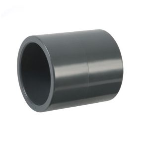   PVC KARMANTYÚ 20-20mm, RAGASZTHATÓ NYOMÓCSŐ IDOM  (szürke) 10db/csomag