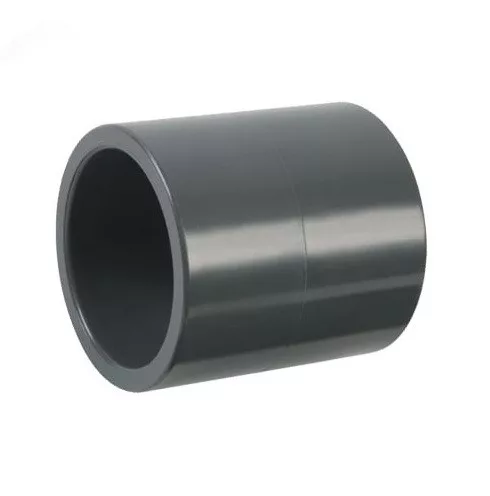 PVC KARMANTYÚ 20-20mm, RAGASZTHATÓ NYOMÓCSŐ IDOM  (szürke) 10db/csomag