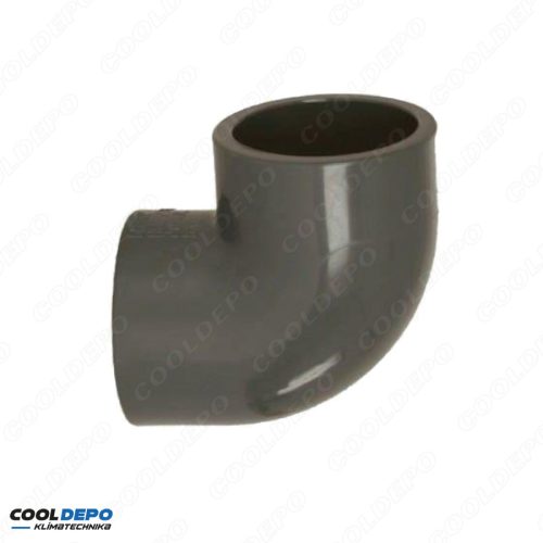 PVC KÖNYÖK 90 FOK NYOMÓCSŐ IDOM M020 (szürke) 10db/csomag