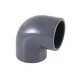 PVC KÖNYÖK 90 FOK NYOMÓCSŐ IDOM M020 (szürke) 10db/csomag