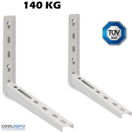 KLÍMATARTÓ KONZOL, HEGESZTETT, 420mm, 140KG-ig, TÜV MINŐSÍTETT