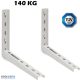 KLÍMATARTÓ KONZOL, HEGESZTETT, 420mm, 140KG-ig, TÜV MINŐSÍTETT