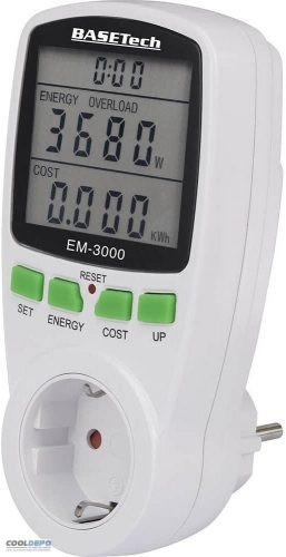 Fogyasztásmérő, költség előrejelzéssel, Basetech EM-3000 