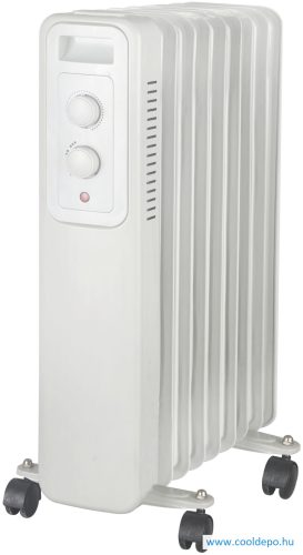 Olajradiátor 9 taggal 2000W, Entac, Fehér