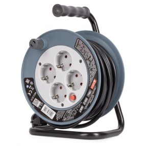 Kábeldobos hosszabbító – 4 foglalat, 10 méter