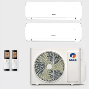   MULTI GREE szett: 1db kültéri (5,3 kW) + 2db Comfort Pro beltéri (2db x 2,7 kW)