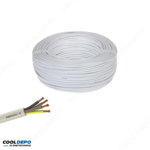 MT 4x1 kábel (H05VV-F) MTK sodrott réz vezeték fehér, 100m/tekercs