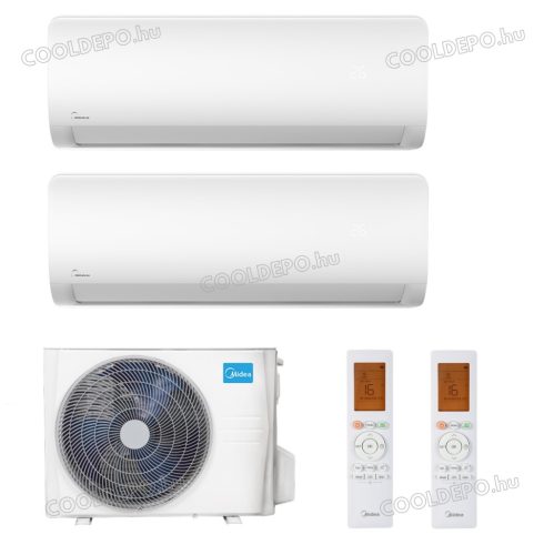 MIDEA MULTI szett: 1db kültéri (5,3 kW) + 2db Xtreme Save beltéri (2,6 kW)