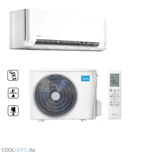 Midea Breezeless E MCB-09-SP oldalfali split R32 (2,6 kW) (CB1-09HFNX)