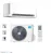 Midea Breezeless E MCB-18-SP oldalfali split R32 (5,3 kW) (CB1-18HFNX)