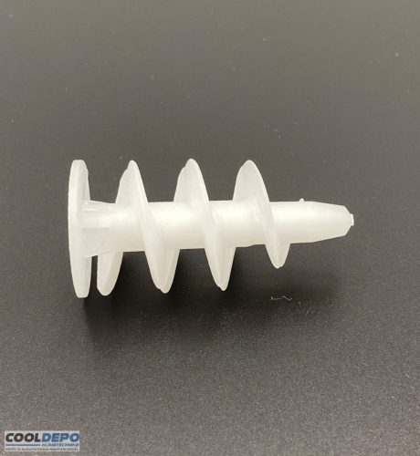 Spirál dübel polisztirolhoz 26x50mm, extra erős, 100db/csomag