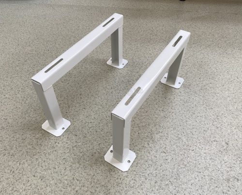  Hegesztett klímatartó konzol álló magasított, porfestett 600x320mm (párban)