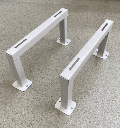  Hegesztett klímatartó konzol álló magasított, porfestett 600x320mm (párban)