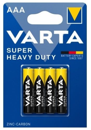 Varta Super Heavy Duty féltartós mikro elem AAA (B4 – 4 db)